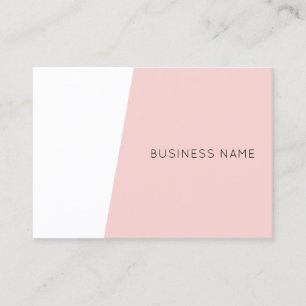 Modernes Minimalistisch-Rosa-Template elegant Visitenkarte
