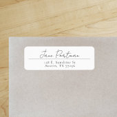 Modernes Minimalistisch | Rücksendeadresse