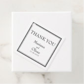 Modernes Minimalistisch Schwarz/Weiß Geschenkanhänger (Beispiel)