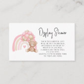 Modernes, minimalistisch-sonniges Baby-Duschbad Begleitkarte (Vorderseite)