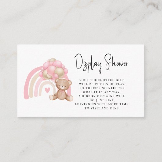 Modernes, minimalistisch-sonniges Baby-Duschbad Begleitkarte (Vorderseite)