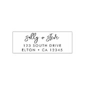 Modernes Minimalistisch | Stilvolle Hochzeitsstift Permastempel (Design)