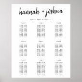 Modernes Minimalistisch | Stilvolle Hochzeitsstift Poster (Vorne)