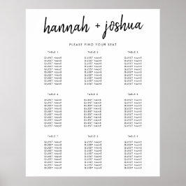 Modernes Minimalistisch | Stilvolle Hochzeitsstift Poster