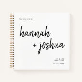 Modernes Minimalistisch | Stilvolle Skripte Einfac Notizblock (Vorderseite)