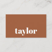 Modernes Minimalistisch Stilvolles und trendy Beru Visitenkarte (Vorderseite)