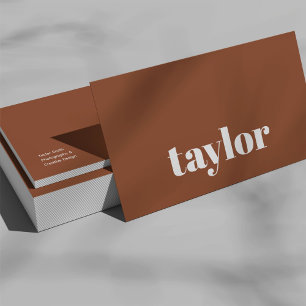 Modernes Minimalistisch Stilvolles und trendy Beru Visitenkarte