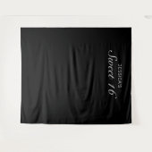 Modernes Minimalistisch Sweet 16 Foto Hintergrund Wandteppich (Vorderseite (Horizontal))