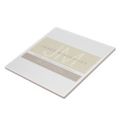 Modernes Minimalistisch | Taupe-Erdtöne Fliese (Seite)