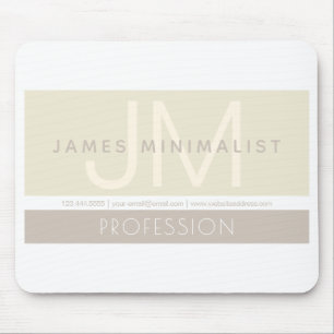Modernes Minimalistisch   Taupe-Erdtöne Mousepad