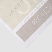 Modernes Minimalistisch | Taupe-Erdtöne Seidenpapier (Ausschnitt)