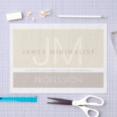 Modernes Minimalistisch | Taupe-Erdtöne Seidenpapier (Handwerk)