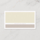 Modernes Minimalistisch | Taupe-Erdtöne Visitenkarte (Rückseite)