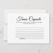 Modernes Minimalistisch Time Capsule Brautparty Einladung (Vorderseite)