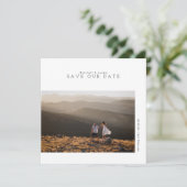 Modernes Minimalistisch | Unsere Datumskarte Geret Save The Date (Stehend Vorderseite)