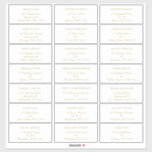 Modernes Minimalistisch | White Gold Gästetikett Aufkleber<br><div class="desc">Dieses moderne,  minimalistisch-weiße Gästebuch-Label ist perfekt für Ihre moderne Hochzeit. Dieses Design ist mit goldfarbener,  eleganter Kalligrafie mit schwarzem Hintergrund ausgestattet,  um Ihre traditionelle minimalistische Hochzeit oder einfache Hochzeit im Frühling,  Sommer oder Herbst zu ergänzen. Gerne stehen wir Ihnen für Fragen zu diesem Design zur Verfügung.</div>
