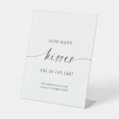 Modernes Minimalistisch, wie viele Küsse im Jar si Sockelschild (Vorderseite)