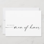 Modernes Minimalistisch wirst du mein Ehrenmann se (Vorderseite)