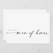 Modernes Minimalistisch wirst du mein Ehrenmann se (Vorne/Hinten)