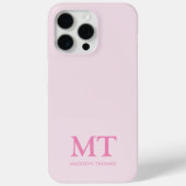 Modernes Minimalistischer Name Anfangsmonogramm Case-Mate iPhone Hülle (Rückseite)