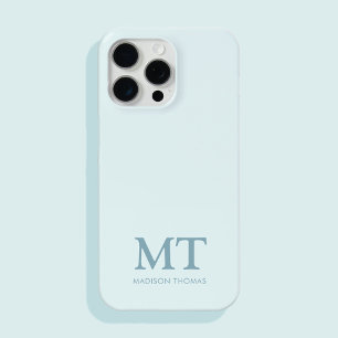 Modernes Minimalistischer Name Anfangsmonogramm Case-Mate iPhone Hülle