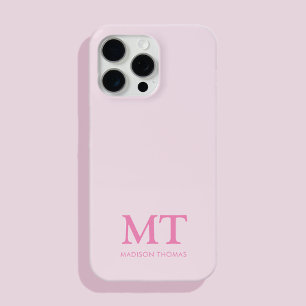 Modernes Minimalistischer Name Anfangsmonogramm Case-Mate iPhone Hülle