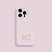 Modernes Minimalistischer Name Anfangsmonogramm Case-Mate iPhone Hülle