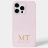 Modernes Minimalistischer Name Anfangsmonogramm Case-Mate iPhone Hülle (Rückseite)