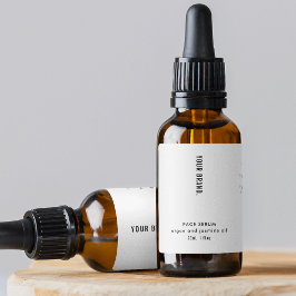 Modernes Minimalistisches 1 oz 30 ml Kosmetisches  Adressaufkleber