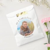 Modernes Minimalistisches 40 & Fabulous Circle Fot Geschenktütchen (Versiegelt)