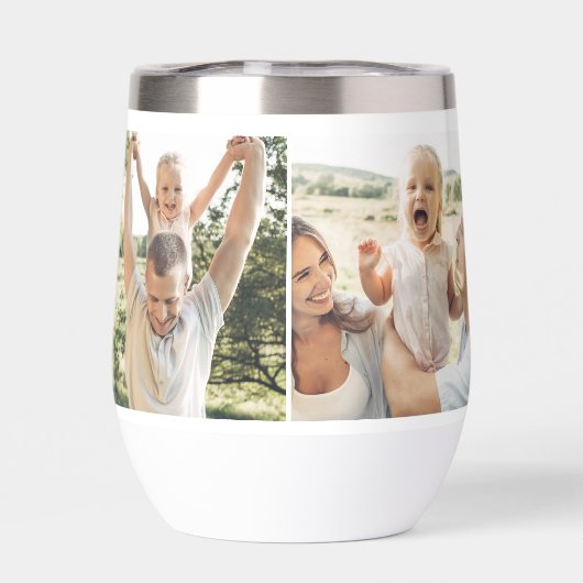 Modernes Minimalistisches 4 Foto kundenspezifisch (Rückseite)