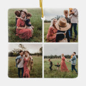 Modernes Minimalistisches 4-Fotomaterial Keramikornament (Vorderseite)