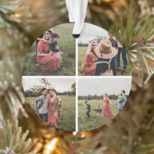 Modernes Minimalistisches 4-Fotomaterial Ornament