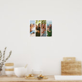 Modernes Minimalistisches 4-Fotomaterial Poster (Küche)