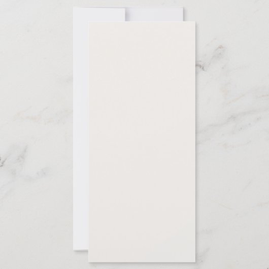 Modernes Minimalistisches Abendmenü (Rückseite)