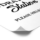 Modernes Minimalistisches Abschluss Drink Party Ze Poster (Ecke)