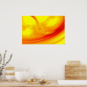 Modernes Minimalistisches Abstrakt Art Print Poste Poster (Küche)