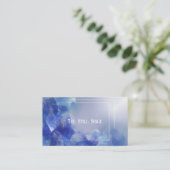 Modernes Minimalistisches Abstraktes Kristalleis Visitenkarte (Stehend Vorderseite)