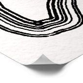 Modernes Minimalistisches Abstraktes Poster (Ecke)