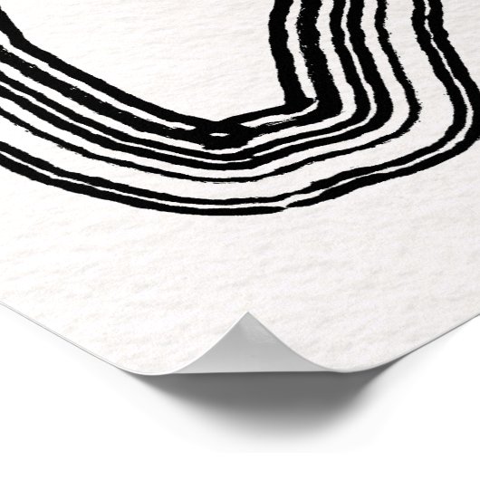 Modernes Minimalistisches Abstraktes Poster (Ecke)