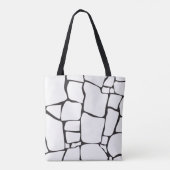 Modernes minimalistisches abstraktes Steinmuster Tasche (Rückseite)