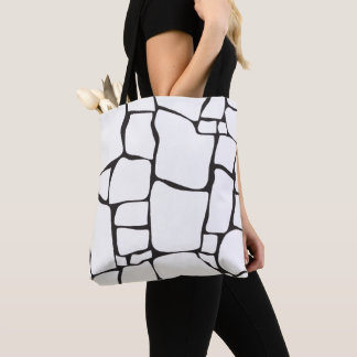Modernes minimalistisches abstraktes Steinmuster Tasche