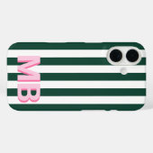 Modernes Minimalistisches Anfangsmonogramm Case-Mate iPhone Hülle (Rückseite (Horizontal))