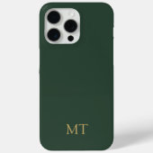 Modernes Minimalistisches Anfangsmonogramm Case-Mate iPhone Hülle (Rückseite)