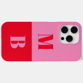 Modernes Minimalistisches Anfangsmonogramm Case-Mate iPhone Hülle (Rückseite (Horizontal))