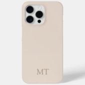 Modernes Minimalistisches Anfangsmonogramm Case-Mate iPhone Hülle (Rückseite)