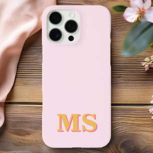 Modernes Minimalistisches Anfangsmonogramm iPhone 16 Pro Max Hülle