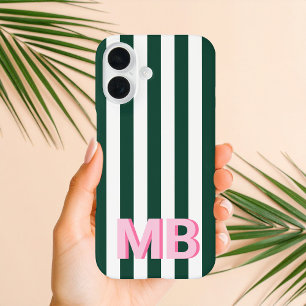 Modernes Minimalistisches Anfangsmonogramm iPhone 16 Hülle