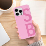 Modernes Minimalistisches Anfangsmonogramm Case-Mate iPhone Hülle<br><div class="desc">Moderne Minimalistische Initial Monogram iPhone Case</div>