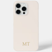 Modernes Minimalistisches Anfangsmonogramm Case-Mate iPhone Hülle (Rückseite)